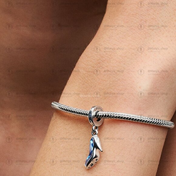 Pandora Disney Cinderella's Glass Slipper Dangle Charm - Picture 5 of 6